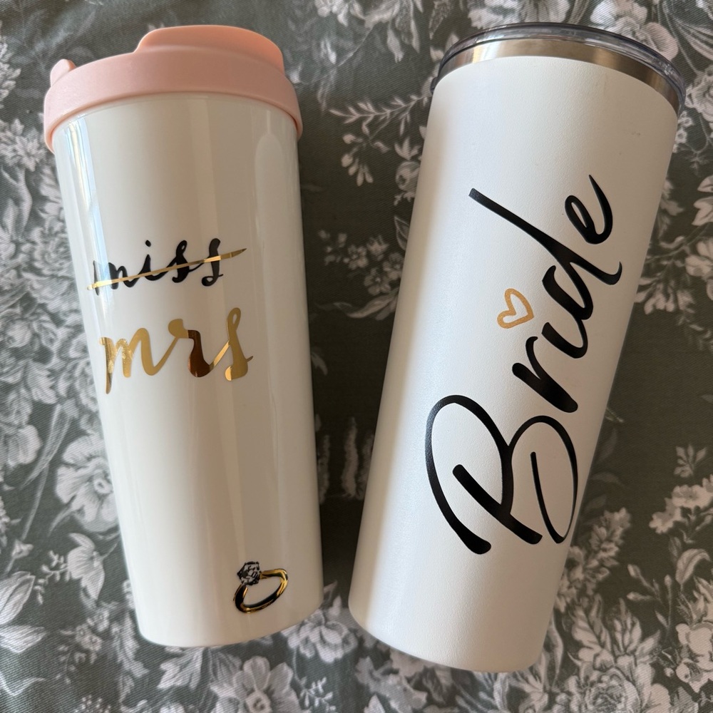 Kate Spade | Miss to Mrs. Bride Travel Mug + Bride Travel Mug - Picture 1 of 2